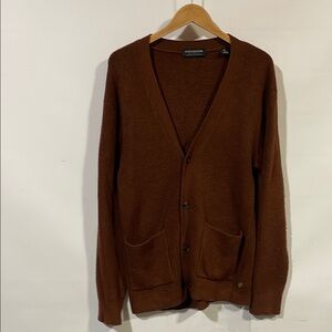 Scotch & Soda Brown Cardigan Sweater